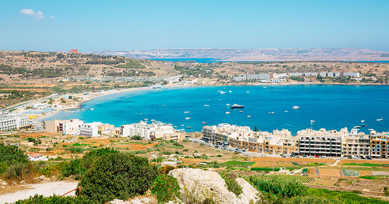 Mellieha Bay på Malta